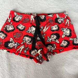 Betty boop fluffy sleep shorts